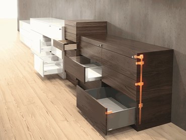 Blum's new solutions for unique design ideas for furniture interiors 