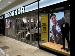 Accordion doors securing large span openings in retail, commercial and hospitality settings
