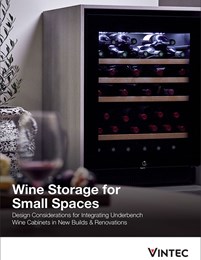 Wine storage for small spaces: Design considerations for integrating underbench wine cabinets in new builds & renovations