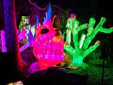 The Light Creatures at Adelaide Zoo were created with EPE foam sheets