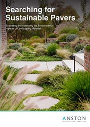 Searching for sustainable pavers: Evaluating and assessing the environmental impacts of landscaping materials