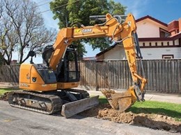 Melbourne civil and road reconstruction company depends only on Case fleet