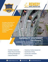 Capability statement: Corrosion assessment for the construction industry
