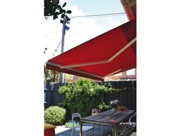 New Easyshade motorised folding arm awnings available from Downee