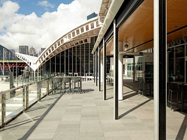 The Ben Lexcen Terrace at the museum was refurbished using SUPACOUSTIC panels