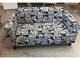 Custom printed and upholstered sofa covers from ITK