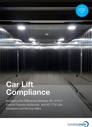 Car lift compliance: Navigating the differences between AS 1418.8 special purpose appliances car hoists and AS 1735 lifts, escalators and moving walks