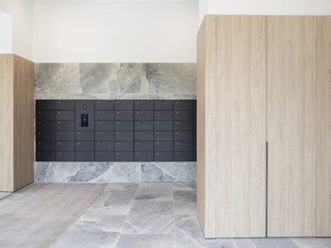eSafe Wall is a modular parcel letterbox designed for multi-family homes and apartments