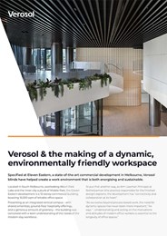 Verosol & the making of a dynamic, environmentally friendly workspace
