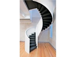 Spiral Staircase from Enzie Stairs takes Chairbiz Showroom to New Heights