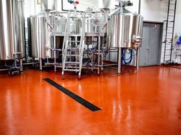 Flowfresh specified for brewery floor to withstand challenging beer production processes