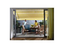 Luxaflex sun and rain awnings available from Abesco Blinds and Awnings