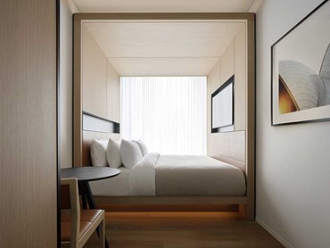 A room at the Little National Hotel featuring Style Timber flooring