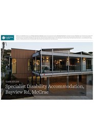 Case Study: Specialist Disability Accommodation, Bayview Rd, McCrae