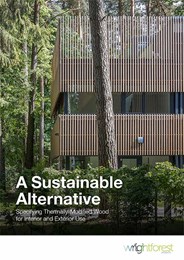 A sustainable alternative: Specifying thermally-modified wood for interior and exterior use