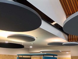 Sound Clouds create an acoustic buffer at City of Stirling Library