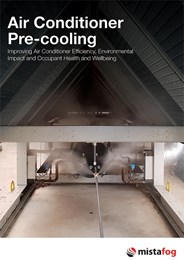Air conditioner pre-cooling: Improving air conditioner efficiency, environmental impact and occupant health and wellbeing