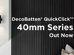 New lightweight 40mm profile added to DecoBatten QuickClick range