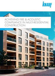 Achieving fire and acoustic compliance in multi-residential construction