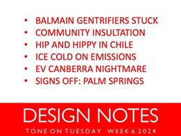 Design notes for week 6/2024 from Tone on Tuesday