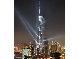 Company from the Zumtobel brand stages lighting show for Burj Khalifa launch