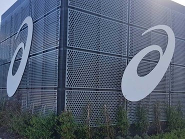 The new ASICS Oceania headquarters featuring perforated metal panels from Arrow Metal