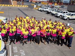 Staff at Patrick Botany Bay Terminal Challenge their WA Colleagues to Pink Up in Bisley Work Wear