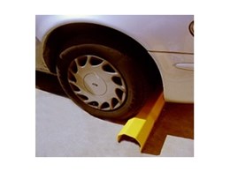 Wheelgard vehicle wheel stops available from Armco Barriers