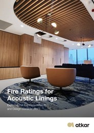 Fire ratings for acoustic linings: Exploring the key requirements and design considerations