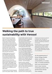 Walking the path to true sustainability with Verosol