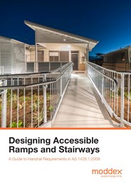 Designing accessible ramps and stairways: A guide to handrail requirements AS 1428.1:2009