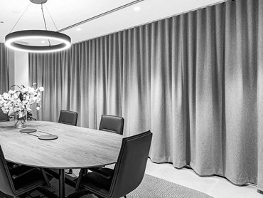Acoustic curtains are ideal for meeting rooms 
