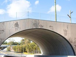 Perforated anti-throw screens fabricated for overpass bridges