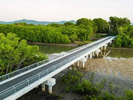 Bridgerail bridge barriers customised for Barr Creek Bridge in Cairns