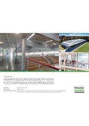 Case Study: Higher education quality with Fletcher Insulation products