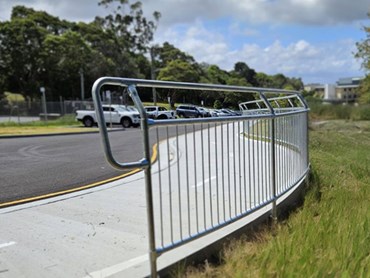 Moddex installed Bikesafe bikeway barriers for the shared public pathway 