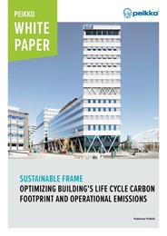 Sustainable frame: Optimizing building's life cycle carbon footprint and operational emissions