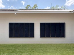 Invisi-Maxx screens at cyclone shelter help provide a safe refuge to Darwin residents