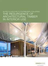 An age-old solution to contemporary challenges: The resurgence of architectural timber in interior use