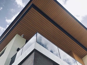 Alumate timber look soffit at the Strathfield home 