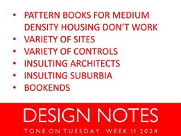 Design notes for week 11/2024 from Tone on Tuesday