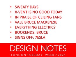 Design notes for week 7/2024 from Tone on Tuesday