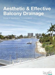 Aesthetic & effective balcony drainage: Design & specification considerations