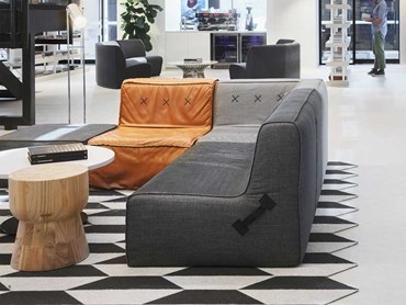 Bates Smart-designed Clemenger office featuring Tretford rugs