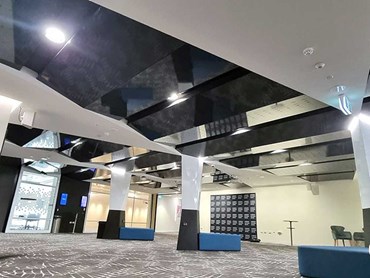 Atkar’s expertise in internal acoustic linings helped deliver the complex ceiling designs