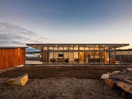 A minimalist beach shack in remote Tasmania