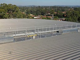 Tuffrail meets compliance and specs for roof handrails at Ingleburn Reservoir 