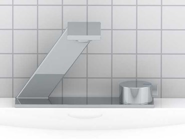 Michael Wilds’ winning design, Incline combines sustainable water use features and a refined sculptural form to create a functional tap
