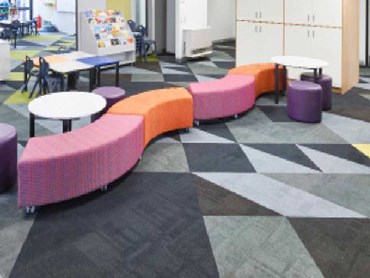 Carpet tiles from Signature Floors at Narrawong Primary School 