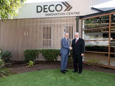Prime Minister officially opens DECO Innovation Centre with DECO founder Ross Doonan